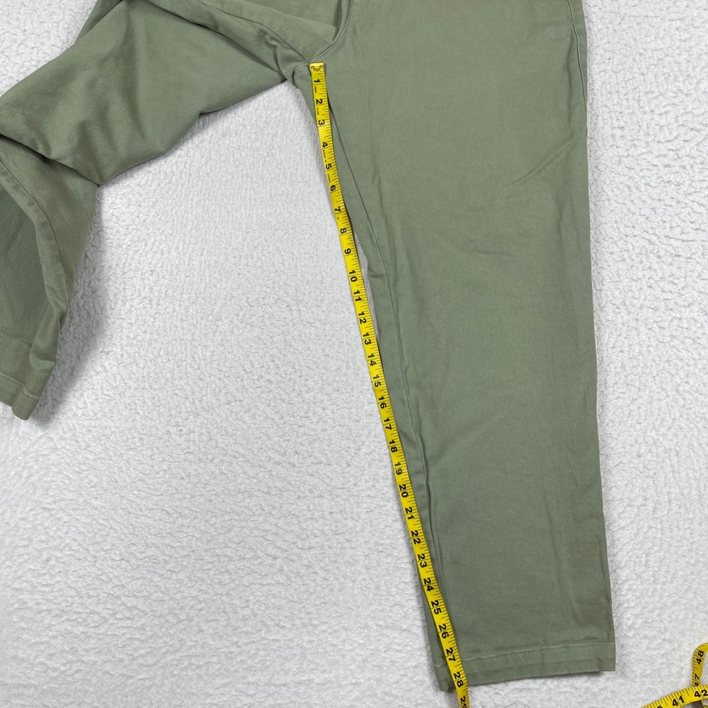 Everlane Pull On Pants Mens Large Olive Green Organic Easy Pant Stretch Tapered - Picture 6 of 9